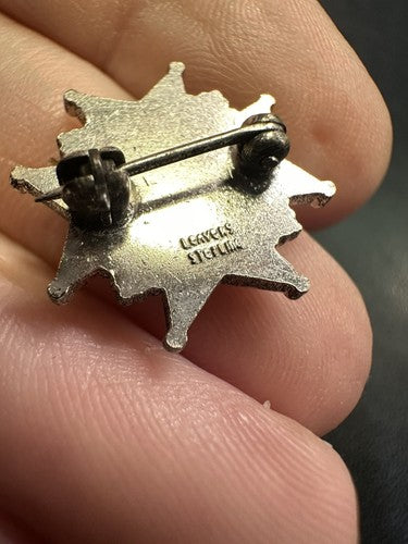 VINTAGE MASONIC POG PROVINCIAL OLD GUARD LAPEL PIN 10 YEAR STERLING SILVER