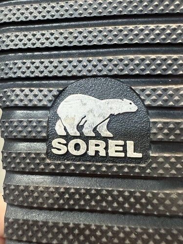 Sorel Womens Black Leather Elastic Gladiator Sandals Size US 10.5