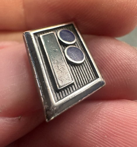 Fairchild Republic Company Logo Sterling Silver Tie Lapel Pin Aviation