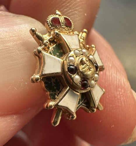 RARE Chivalric Knights of the Holy Order DeMolay BALFOUR 10K GOLD Member Pin