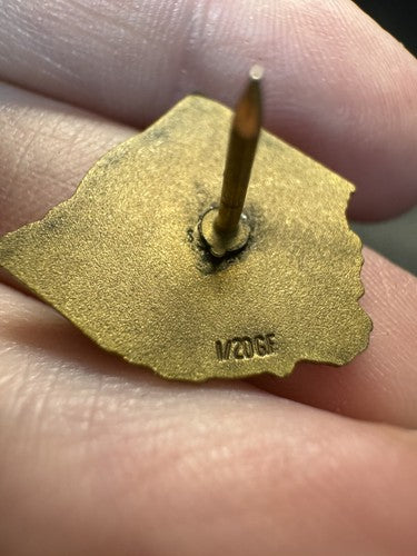 The Great Seal State of Ohio Lapel Pin 10 Year Service Pin 1/20th Gold Filled