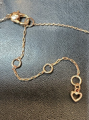 KATE SPADE ROSE GOLD HEART Shining Spade Necklace