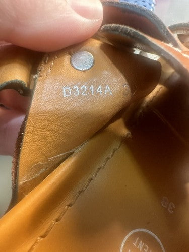 Geox Respira Sandals Brown Leather Open Toe Slingback Size 38 / 7.5