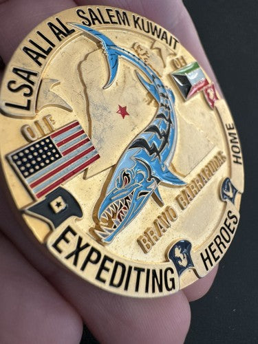 US Navy Customs Battalion Tango Challenge Coin 2007 Bravo Barracudas OIF OEF