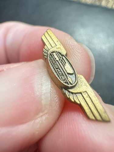 Vintage Frontier Airlines Tiny Employee Service Lapel Pin - Circa 1950's