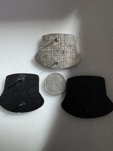 3x 2022 Destination Imagination DI Trading Pin Glitter Bucket Hats Lapel Pins