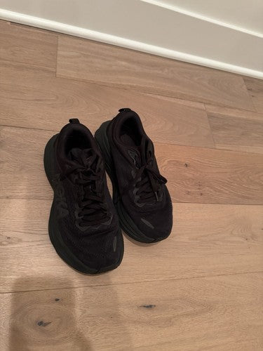 Hoka One One Womens Bondi 8 1127952 BBLC Black Running Shoes Sneakers Sz 7
