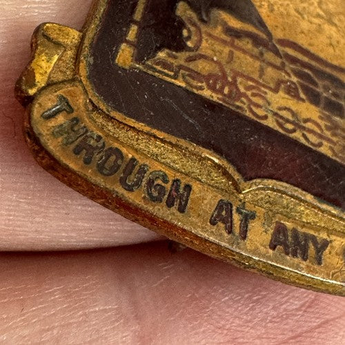 714th Transportation Battalion Railway Through At Any Cost DUI DI Pin GEMSCO