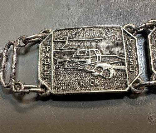 Vintage Post 1930 Canada Niagara Falls Bracelet Silver Tone Non-magnetic 6.75”