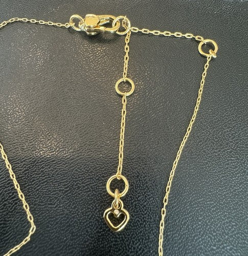 Kate Spade "T" Initial Pendant Gold Tone Pendant 16"-18" Necklace 78$ Retail
