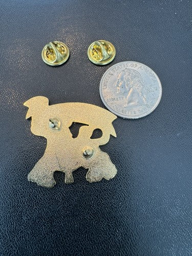 2003 Schepps Special Shape THE DAIRY BEST Cow HOT AIR BALLOON PIN HTF