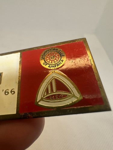 1966 Sports Car Club of America Snowflake Rally Badge Emblems