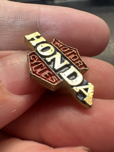 Vintage Honda Motor Cycles Lapel Pin Motorcycle Badge Tack Logo