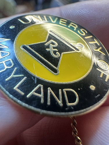 RARE Vintage University of Maryland School of Pharmacy Lapel Pin Tie Tack