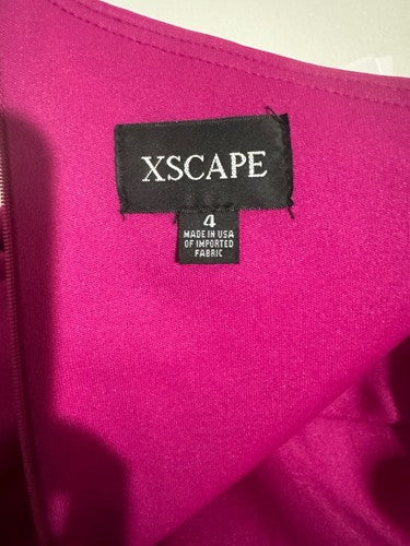 XSCAPE One-Shoulder Fit and Flare Gown Dress with Stretch in Orchid SIZE 4 $248