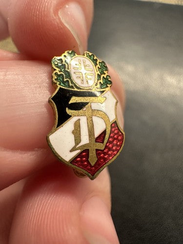 RARE! Antique German Deutsche Turnerschaft (DT) Lapel Pin Gymnastics Association
