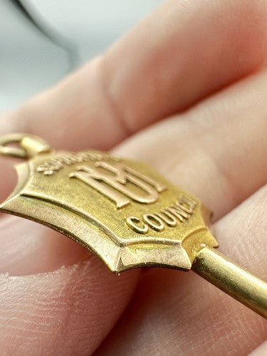 1941-42 University Of Missouri Sophomore Council Key Charm Fob Alpha Gamma Rho