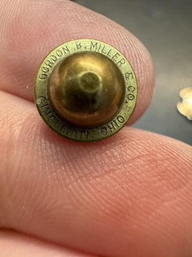 Antique 10k Yellow Gold LOYAL ORDER OF MOOSE PIN Gordon Miller Diamond Detail