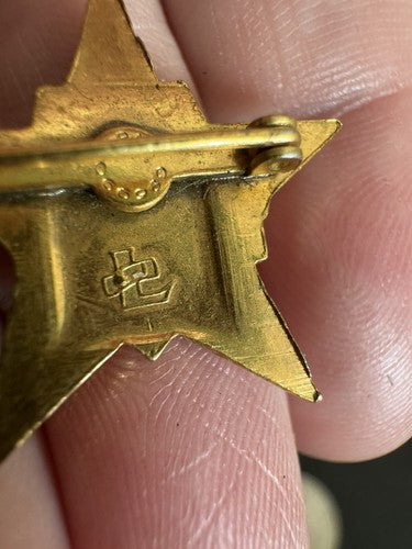 Vtg 1950's 5-Point Star Sr. Logo Girl Scout Pin Balfour Seniors