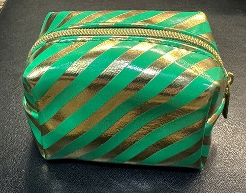 Pinch Provisions Holiday Winter Travel Kit - 8 pcs Set Striped Bag Christmas