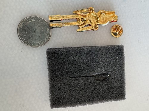 Avon Nutcracker Articulated Pin Red Enamel Rhinestone Toy Solider Brooch VTG