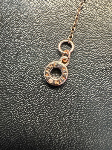 Anne Klein Rose Gold Tone Crystal Floral necklace 16-20”