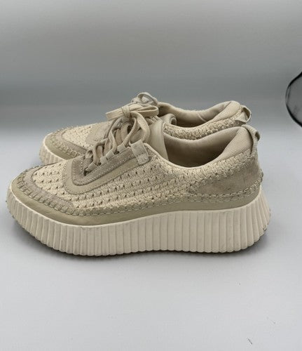 Dolce Vita Dolen Sneaker Women’s Size 7.5 Ivory Crochet Look