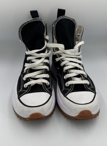 Converse Black Run Star Hike Platform Shoes 166800C Womens Sz 8.6 Mens Sz 7