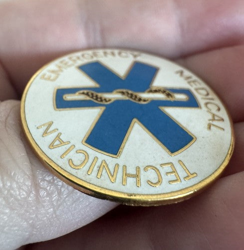 Emergency Medical Technician EMT Badge Pin Vintage