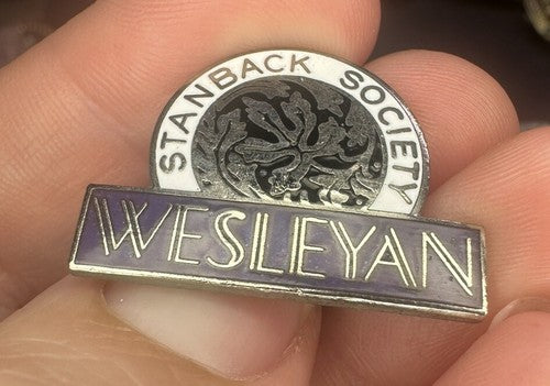 VTG WESLEYAN UNIVERSITY PIN - STANBACK SOCIETY