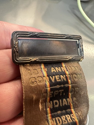 1931 AMERICAN LEGION 13th Annual Convention, Dept of Indiana BRASS WATCH FOB IN