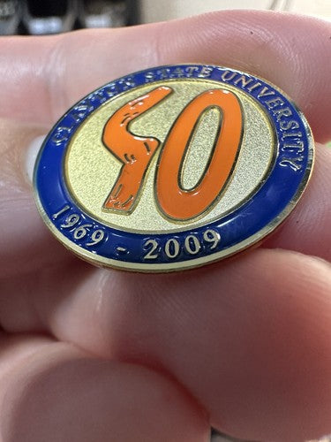 Clayton State University 40th Anniversary Circle Lapel Pin Georgia