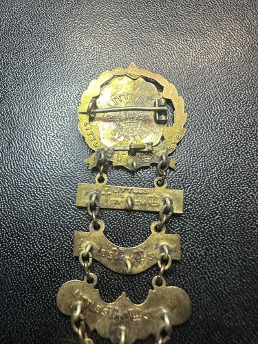 United Methodist Sunday School Attendance Pin Cross and Crown 1-8th Years 10k