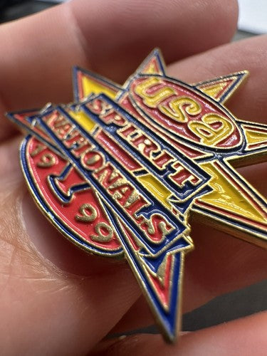 VTG 1999 USA Spirit Nationals Cheer Cheerleader Pin United Association UCA