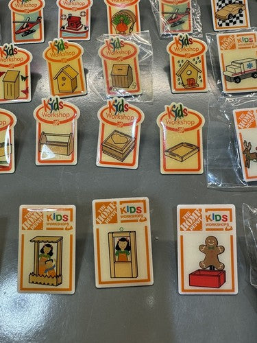 Lot of 71 The Home Depot Kids Workshops Lapel Pins