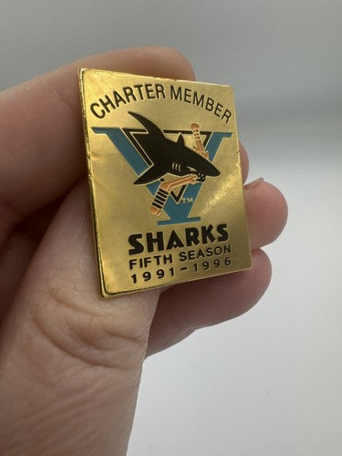 San Jose Sharks 1991-1996 5th Year Charter Member Season Ticket Holder Pin NHL