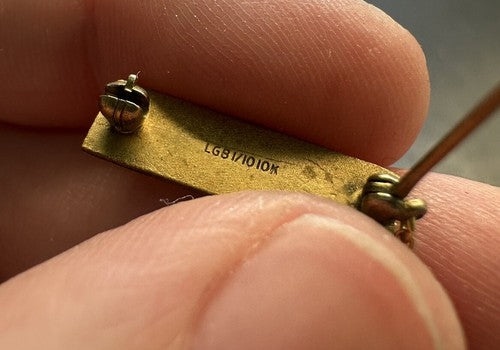 Vintage Rochester Lapel Pin Gold Filled with Guard Balfour