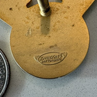 Vintage ALASKA AIRLINES Pilot Cap Badge Pin Wings