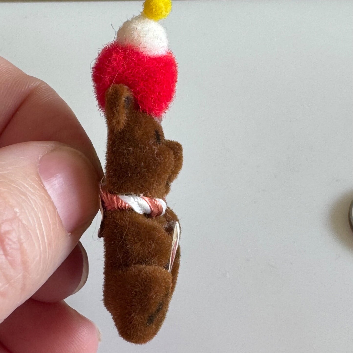 Vintage San Francisco 49ers Teddy Bear Lapel Pin with Winter Hat Scarf