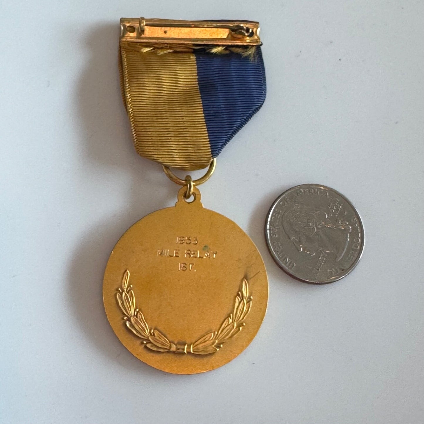 Vtg 1953 Central Collegiate Conference CCC Mile Relay 1st Place Medal Track NCAA