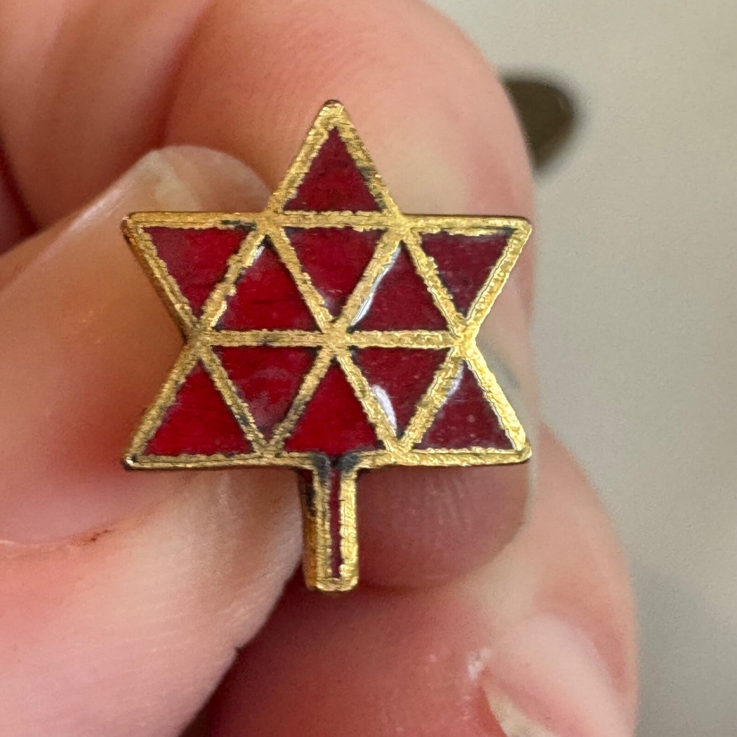 Vintage Canada Centennial Red Enamel Logo Lapel Pin