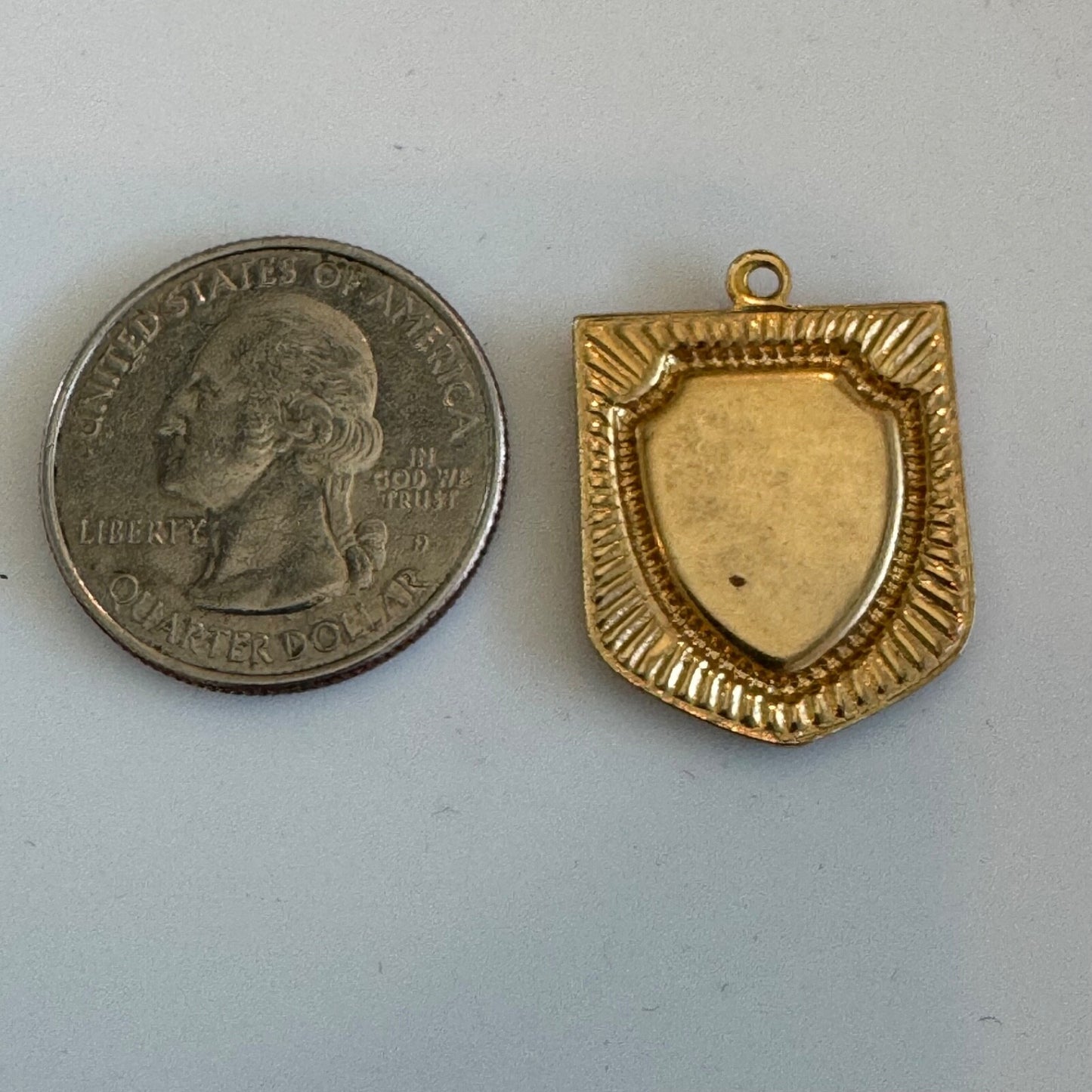 Vintage Mexico Bull Fighter Charm Pendant Souvenir Tourist Gold Tone Toreador