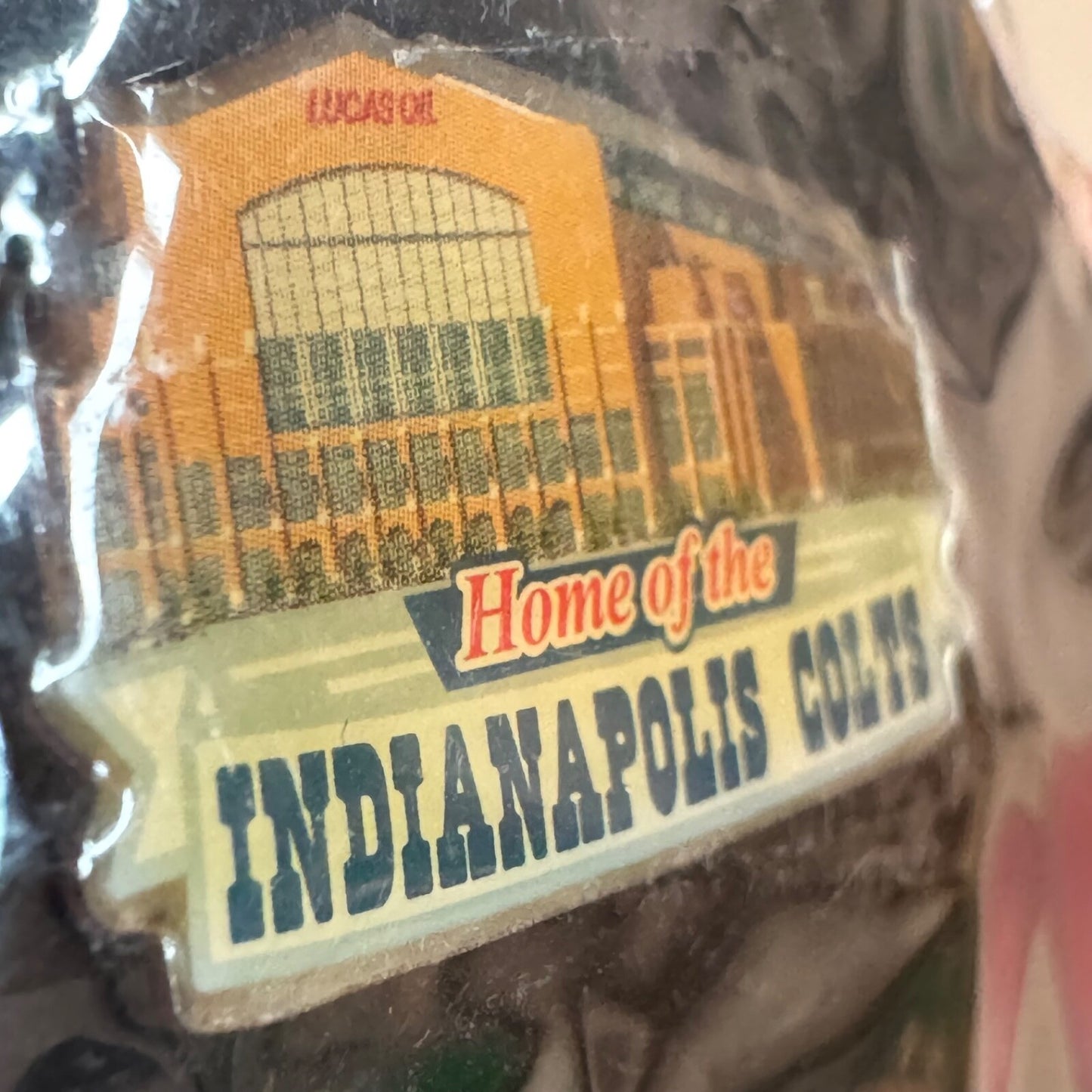 Vintage Lucas Oil Stadium Home of the Indianapolis Colts Pin New on Card NFL