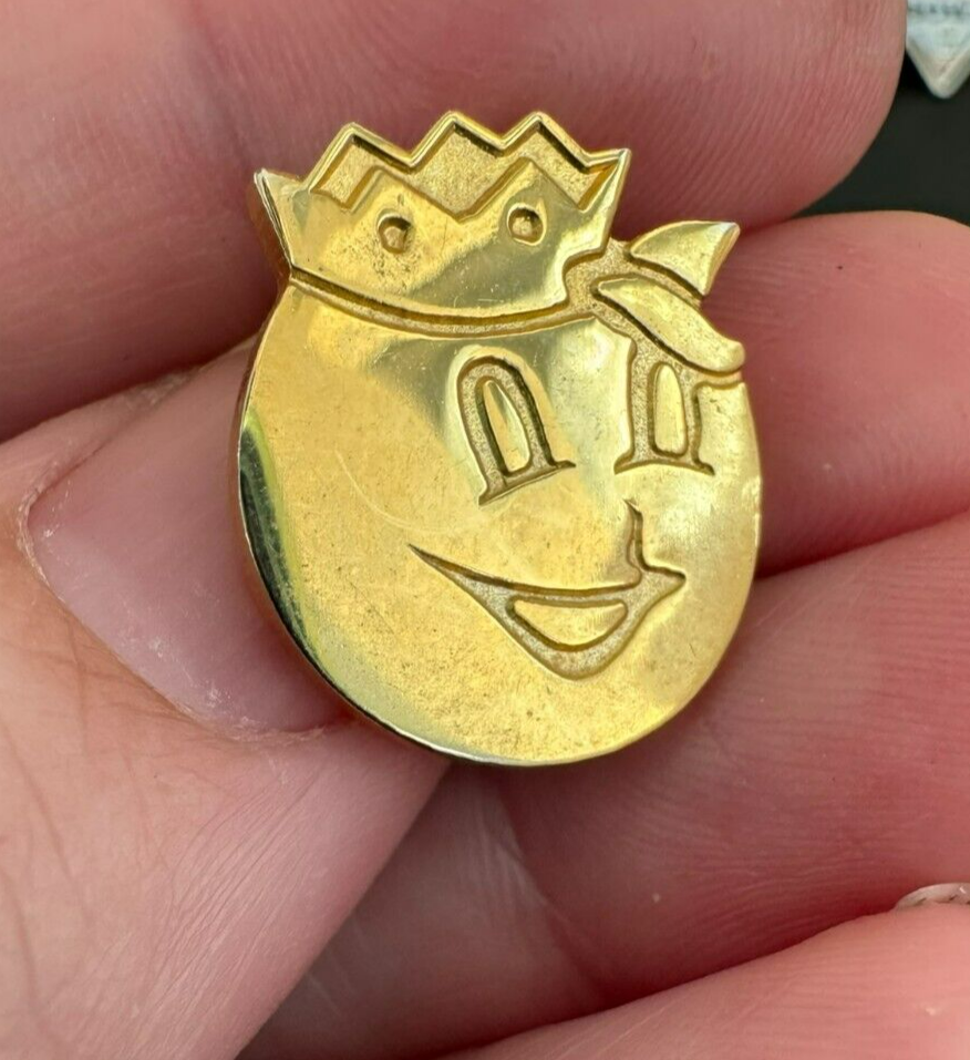 Orange Bowl Mascot Obie Gold Tone Lapel Pin