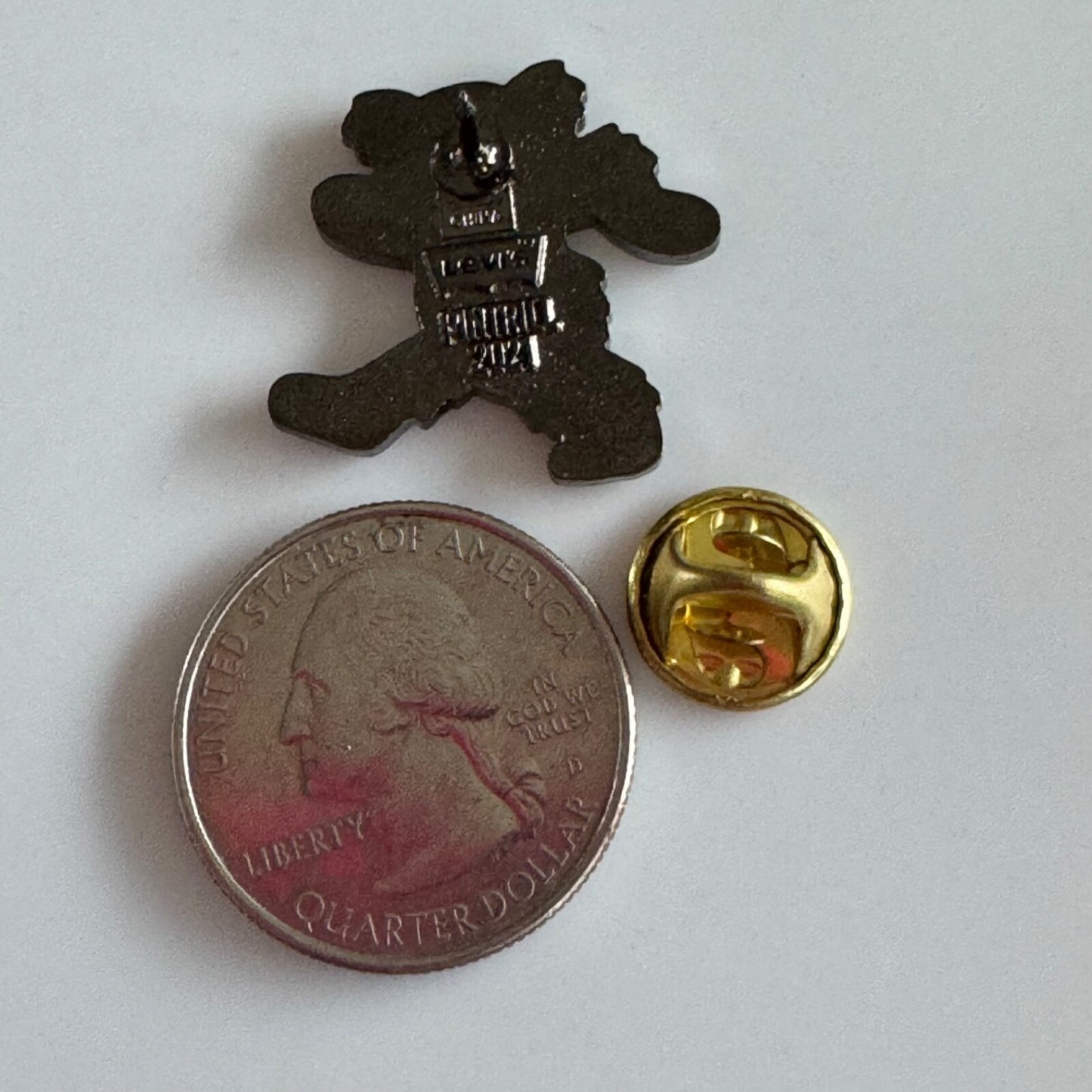 Vintage Green Grateful Dead Dancing Bear Pintrill Lapel Pin 2021