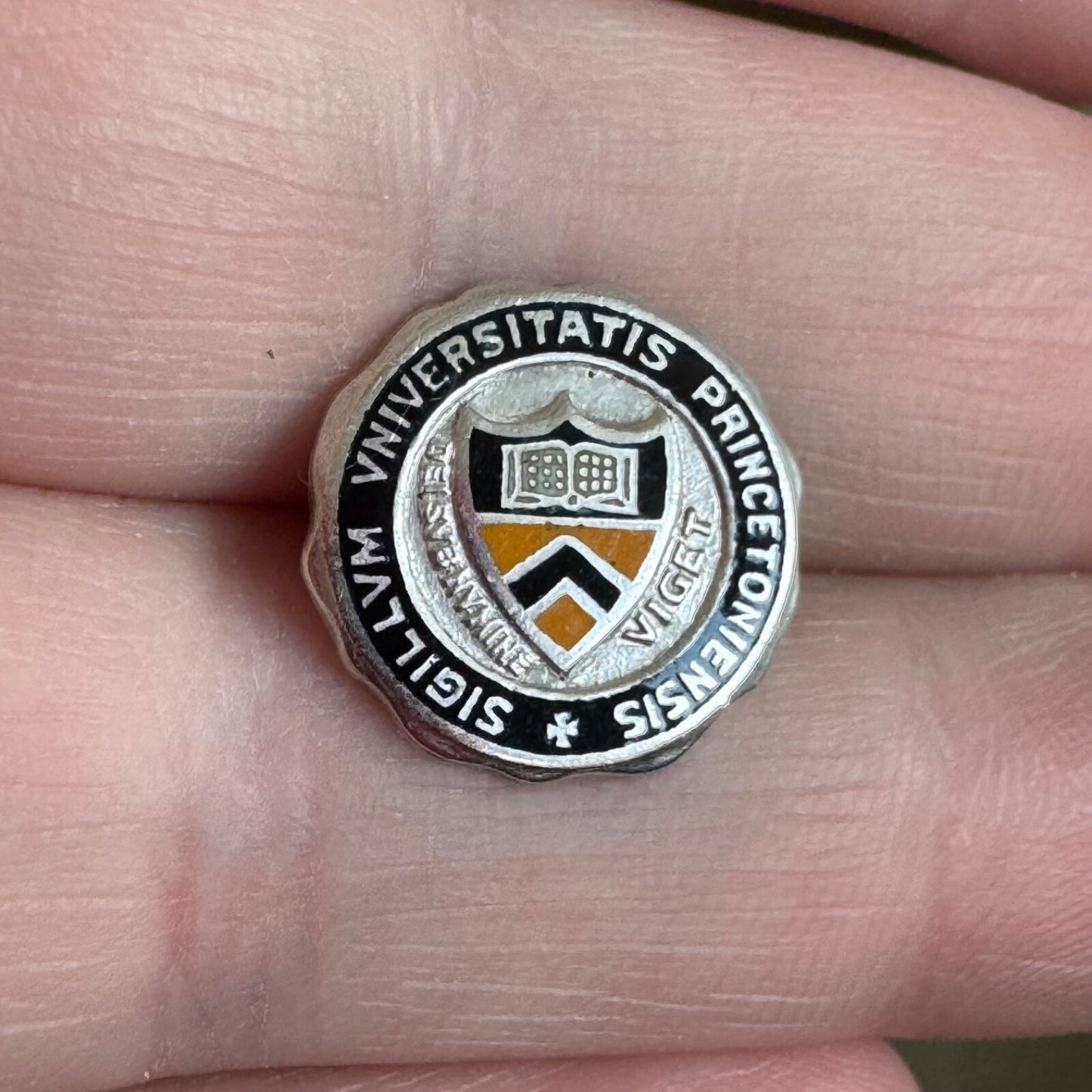Antique Princeton University Sterling Silver Lapel Pin Tie Tack
