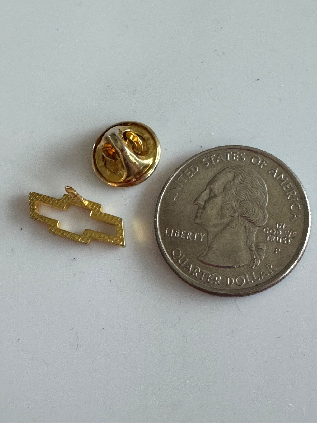 Chevy Bowtie Pin – Classic Chevrolet Gold Logo Automotive Badge