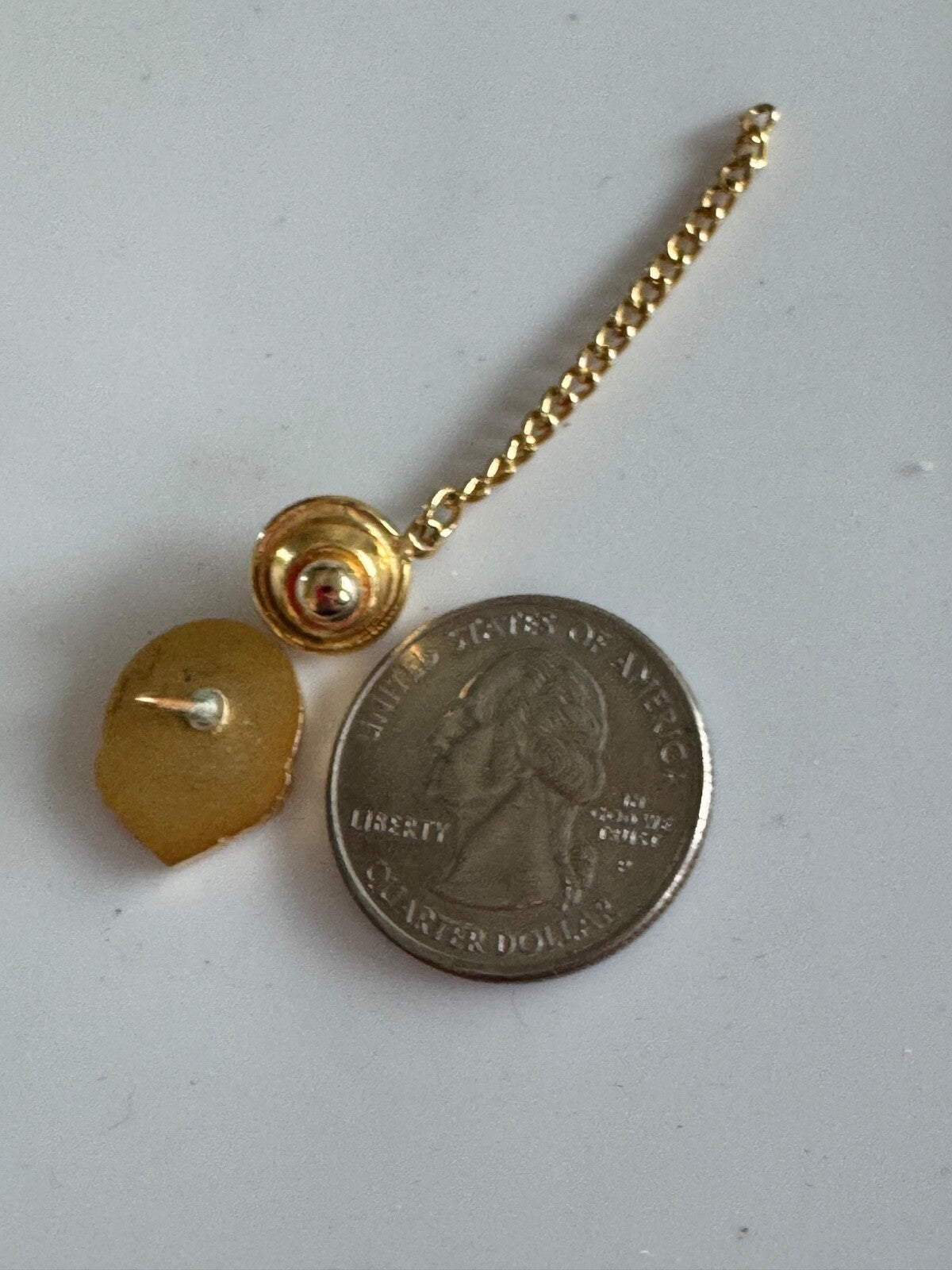 Vintage Alloy Die Casting Co Gold Employee Pin – Industrial Collectible Badge