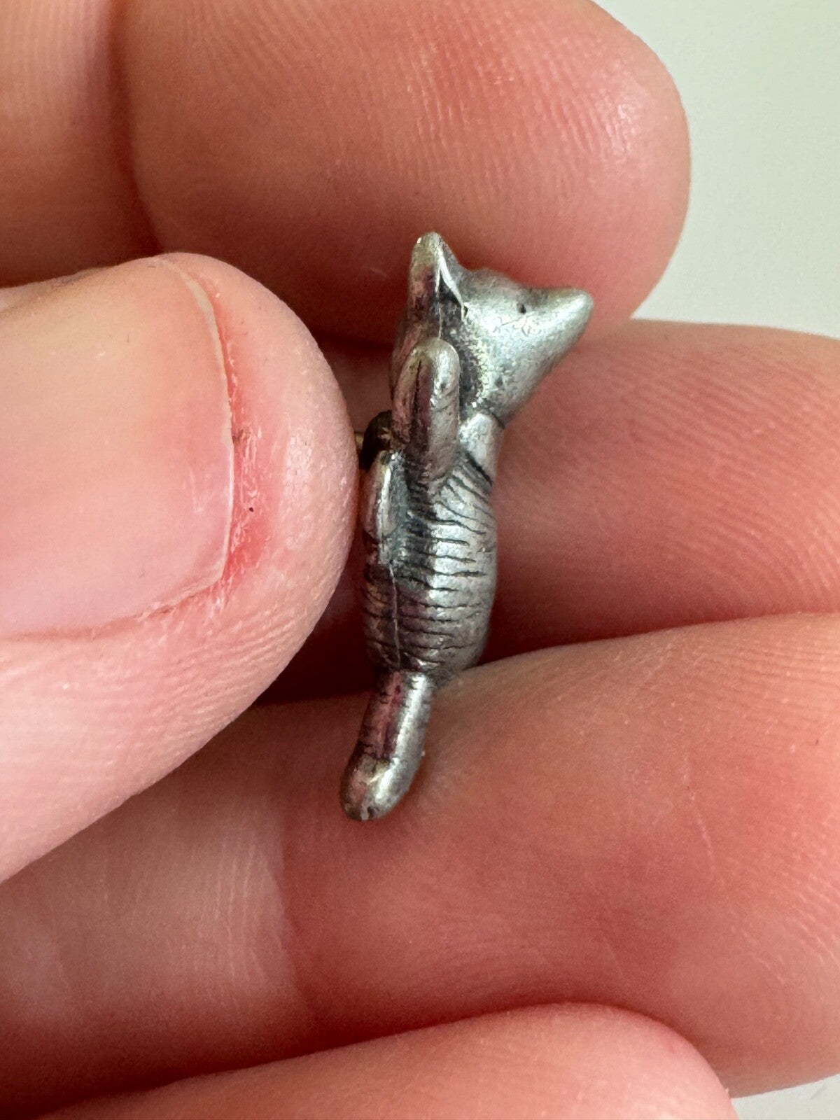 Vintage Pewter Piglet Lapel Pin Tie Tack Winnie the Pooh Disney