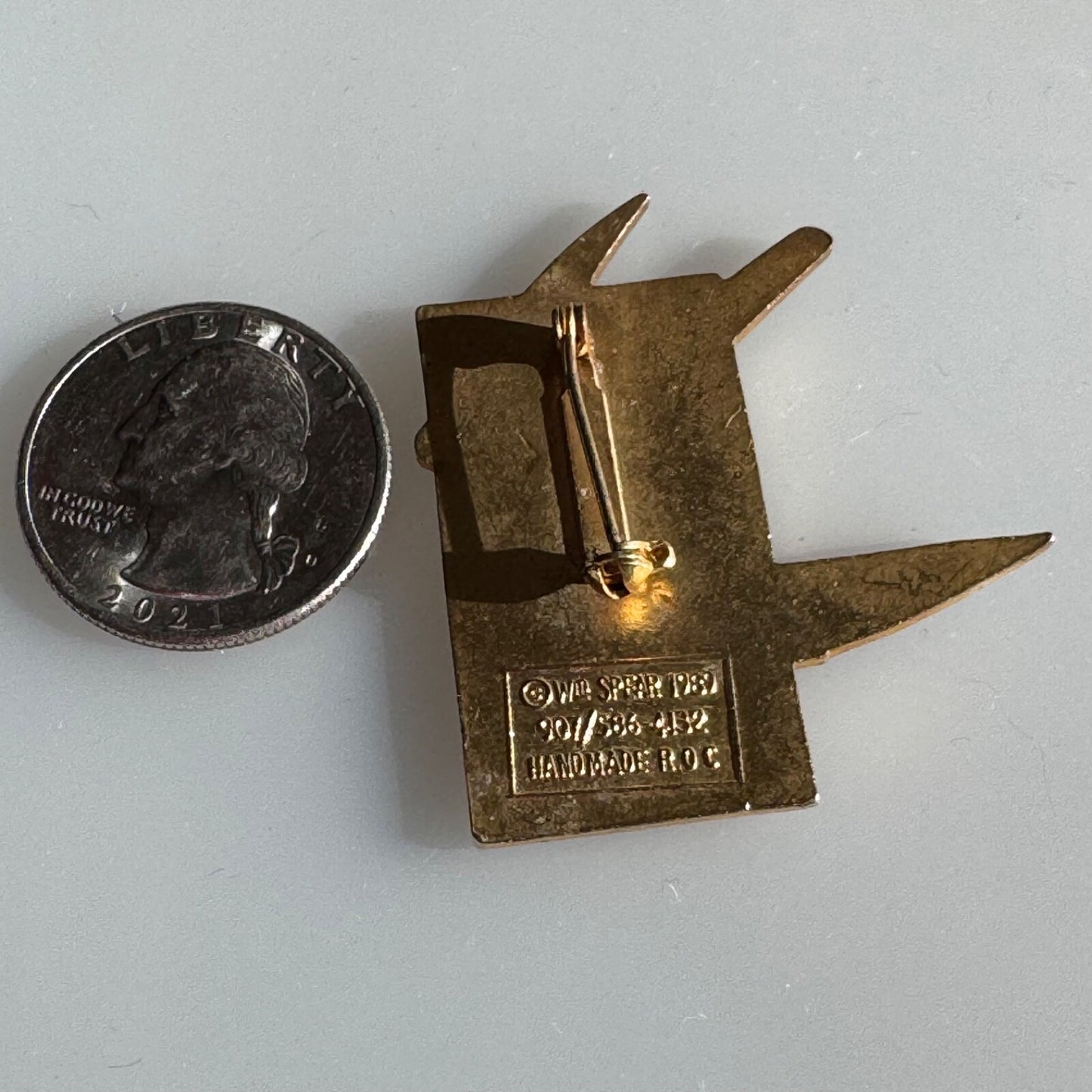 Vintage National Resource Defense Council Peregrine Falcon NRDC 20 Years Pin